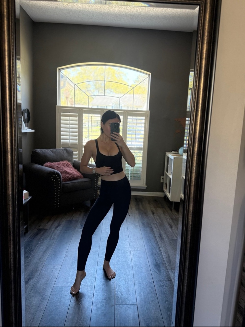 leggings Avalanche black size XS high rise waist